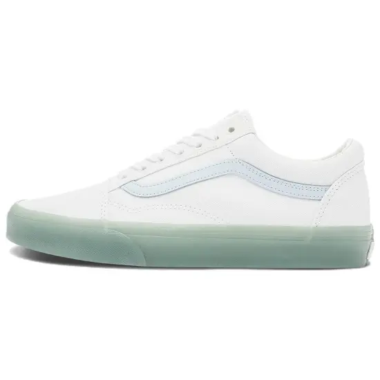 Vans Old Skool Side Stripe Lightweight Wear Resistant Low Top Casual Skate Shoes Unisex Blue