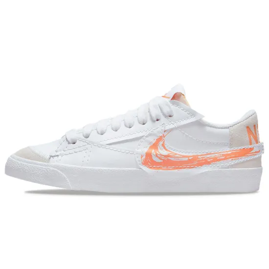 Nike Blazer Low '77 Jumbo Scribble Swoosh White Orange Trance
