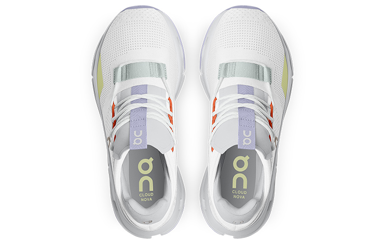 On Running Cloudnova White Glacier Grey Lavender Women’s