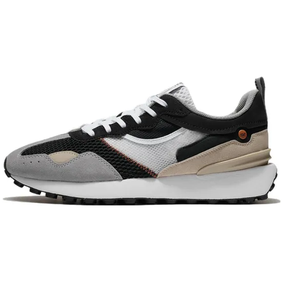 LINING Fangyuan Classic Casual Shoes Men Low-Top Black/Medium Gray/Standard White