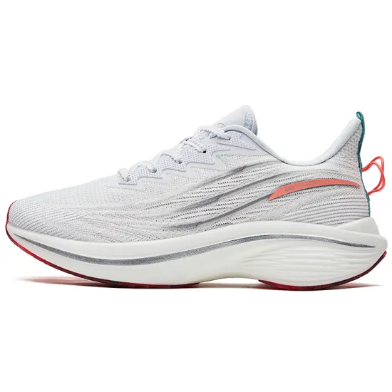 Erke Strange Bullet 3.0 Running Shoes Women's Low-Top True White/Neon Orange Pink