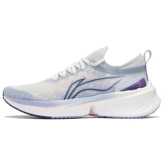 LINING Feidian Discovery Running Shoes Women's Low-Top White Blue Purple