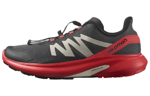 SALOMON Fabric Abrasion Resistant Abrasion Resistant Low top Running Shoes Men's Black Red