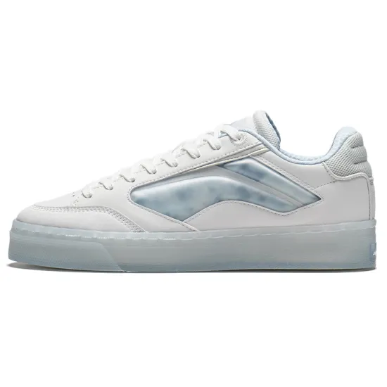 LINING Wave Skateboard Shoes Men Low-Top Champagne White/Frost White