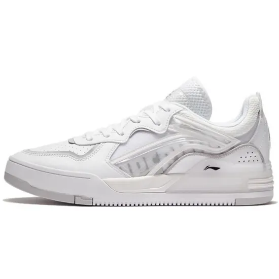 LINING Wave Skateboard Shoes Men Low-Top White