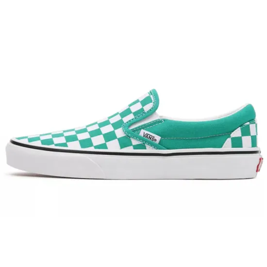 Vans Slip-on Skateboarding Shoes Unisex Low-top Green/white