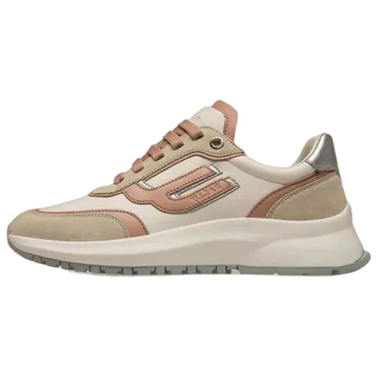 BALLY Casual Shoes Women's Low-Top Gray White/Pink