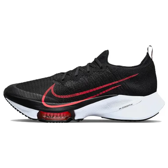 Nike Air Zoom Tempo Next% Flyknit Black Flash Crimson White