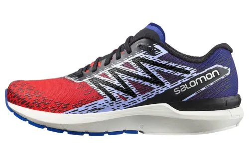 SALOMON Sonic 5 Running Shoes Men's Low Top Blue/Red/Black