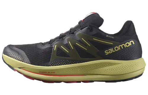 SALOMON Pulsar Trail Running Shoes Men's Low Top Black/Green