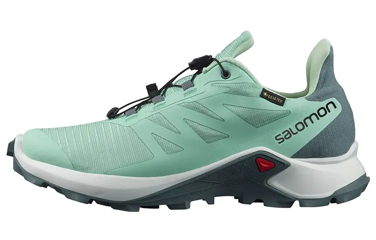 SALOMON Supercross 3 Fabric Slip Resistant Abrasion Resistant Low top Running Shoes Women's Mint Green