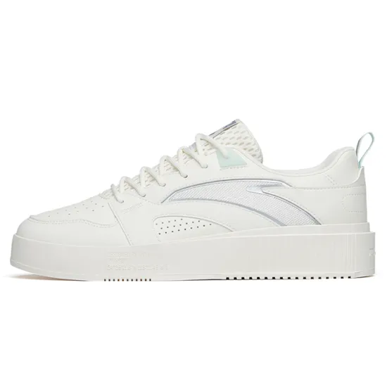 ANTA Skateboard Shoes Men Low-Top Blue Ivory White/Silver/Ice Pink Blue