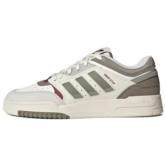 adidas originals Drop Step Skateboarding Shoes Unisex Low-top White/dark Green/gray