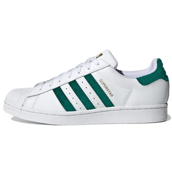 Adidas Superstar Chenille Stripes Cloud White Green