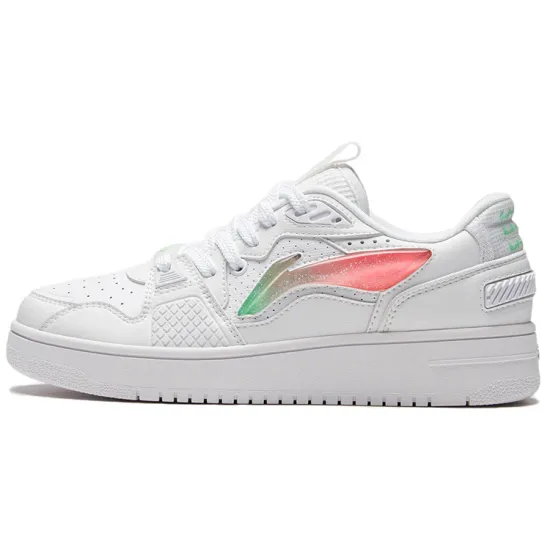 LINING Skateboard Shoes Women's Low-Top Standard White