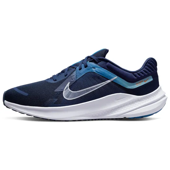Nike Quest 5 Running Shoes Men Low-top White/Royal Blue/Fern Green