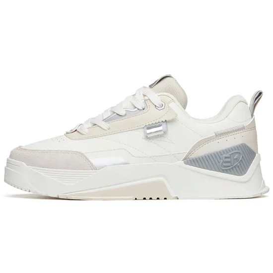 ANTA Life Collection Skateboard Shoes Men Low-Top White Blue