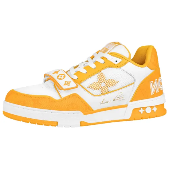 LOUIS VUITTON Trainer Monogram Denim Orange