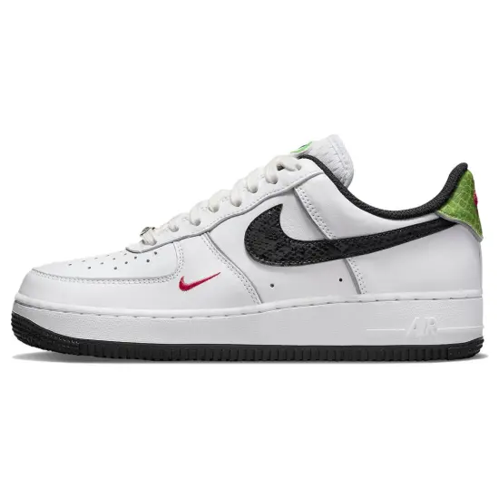 Nike Air Force 1 Low '07 Just Do It Snakeskin White Black Women's