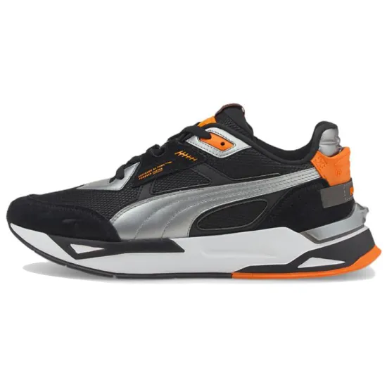 PUMA Mirage Sport Casual Shoes Men Low-Top Black White/Silver/Orange