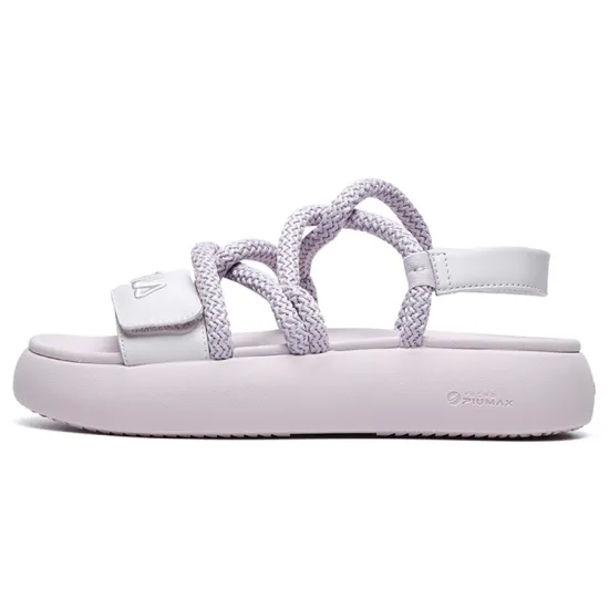FILA Churro Cushioning Anti Slip And Wear Resistant Low Top Casual Shoes Women's Lilac Grey