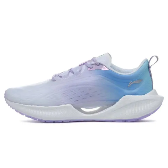 LiNing Super Light 19 Cushioning Anti-Slip And Wear-Resistant Low-Top Running Shoes Women's Purple Blue