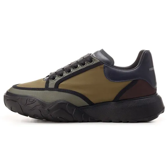 Alexander McQueen Court Trainer Casual Shoes Men Low-Top Green