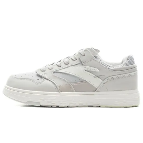 ANTA Street Play Series Skateboard Shoes Men Low-Top One Degree Gray/Microchip Gray/Ivory White