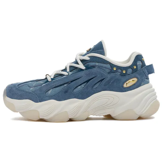 LI-NING 1990 Casual Shoes Women's Low-Top Love Sea Blue