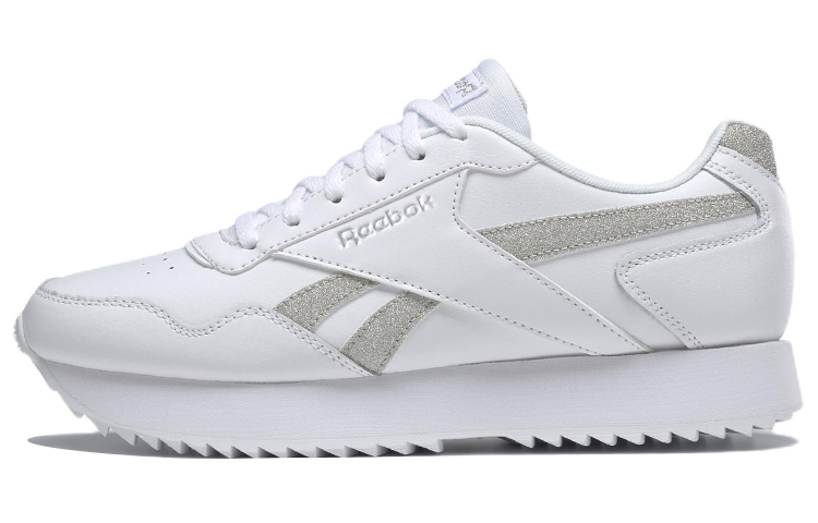 Reebok Royal Glide Ripple Double Comfortable Low top Running Shoes Women's White Gray