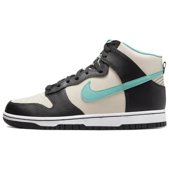 Nike Dunk High Emb Beige Black Washed Teal