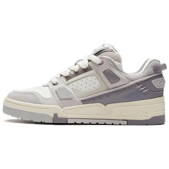 LINING Journey Skateboard Shoes Men Low-Top Ecru/Wind Chime Gray/Gull Gray