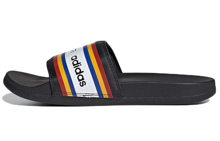 Adidas X Farm Rio Adilette Comfort Slides 'Black White' Women's
