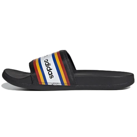 Adidas FARM Rio Slide Slippers Women's Black White Blue/Yellow/Red
