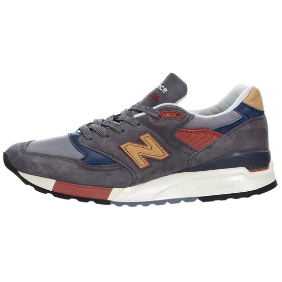 New Balance NB 998 Running Shoes Men Low-top Gray/Blue/Red/Yellow