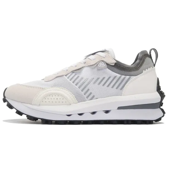 LINING Square Circle V2 Casual Shoes Women's Low-Top Standard White/Mist White