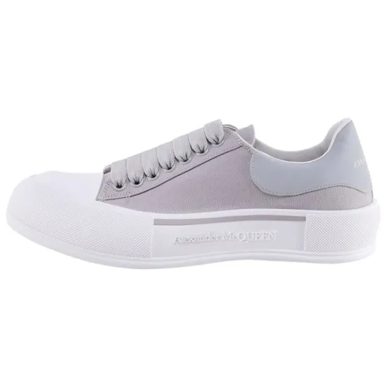 Alexander McQueen Deck Skate Plimsoll Lace Up 'Lilac Grey'