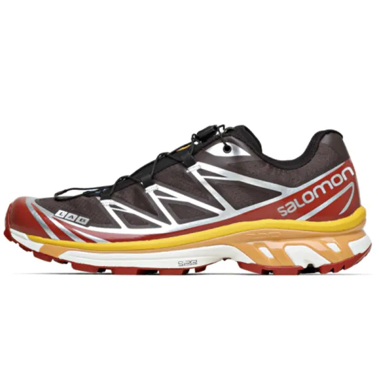 SALOMON XT-6 Running Shoes Men Low-top Black/Red