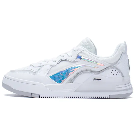 LINING Wave Skateboard Shoes Women's Low-Top Standard White