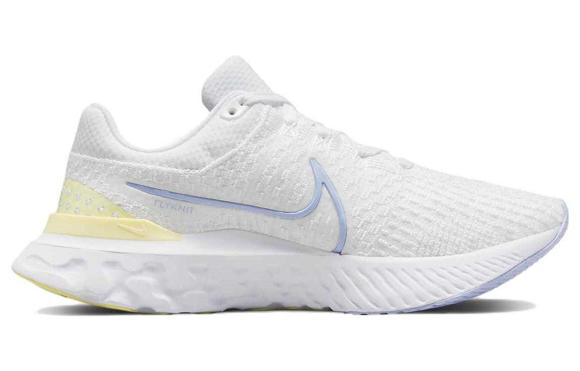 Nike React Infinity Run Flyknit 3 White Violet Citron Tint Womens