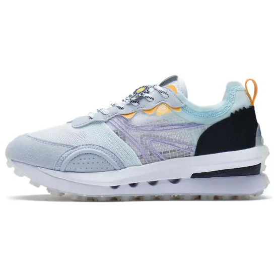LINING Square Circle V2 Casual Shoes Women's Low-Top Standard White/Dawn Gray/Black