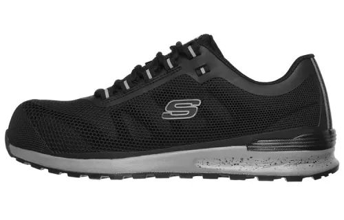 Skechers Bulklin Comp Toe Comfortable Low top Casual Shoes Men's Black