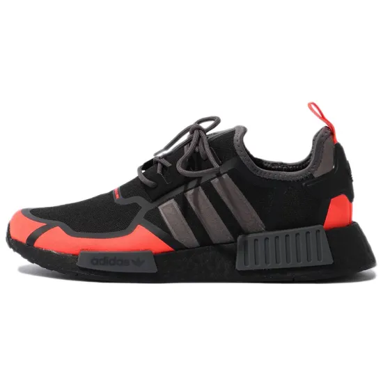 Adidas Originals Nmd R1 Core Black Solar Red Grey