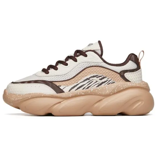 ANTA Casual Shoes Women's Low-Top Mud Sand Gray/Mocha/Dusty Gray