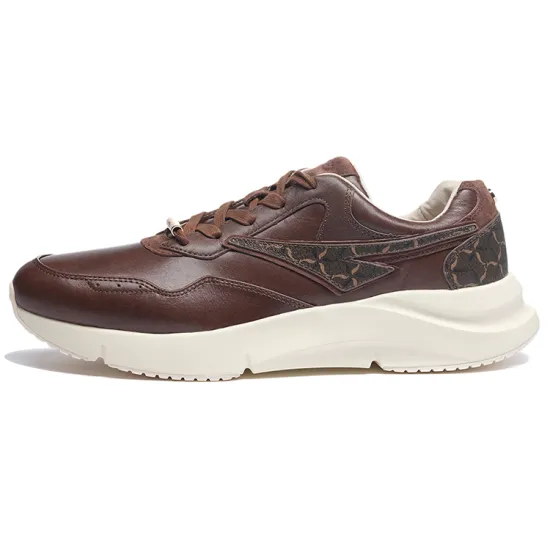 LI-NING 1990 Commuter Series Casual Shoes Men Low-Top Terracotta Brown/White