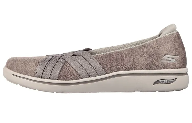 Skechers ARCH FIT UPLIFT Precious Leather Low top Casual Shoes Women's Dark Taupe Umber