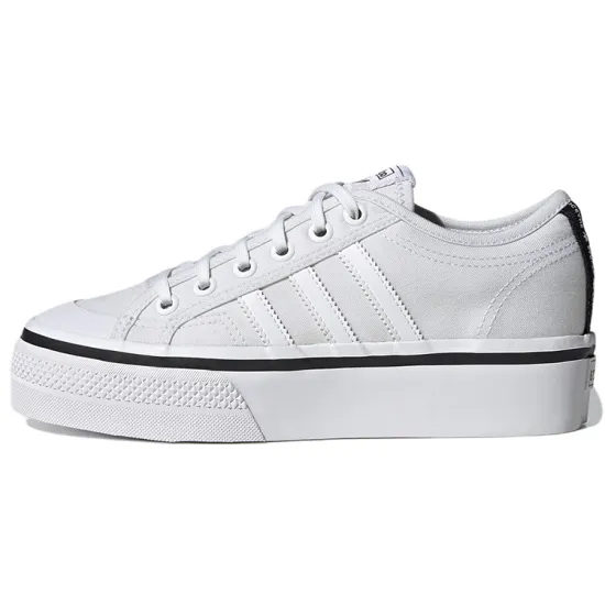 Adidas Nizza Platform Lo Parley White Black Women's