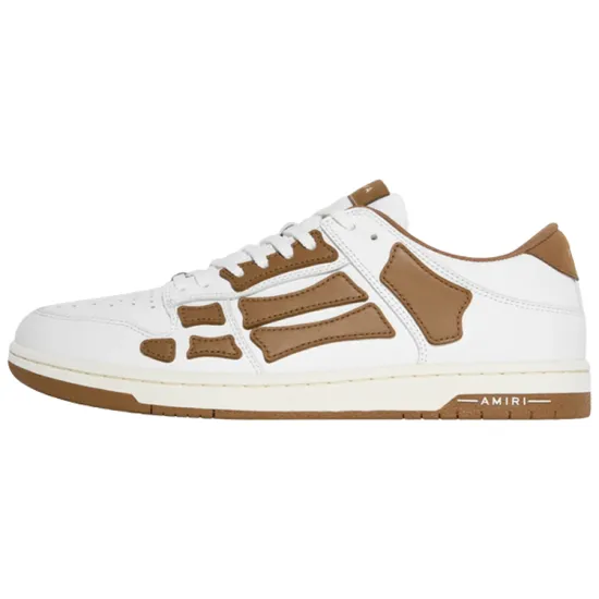 AMIRI Skel Top Low 'White Brown'