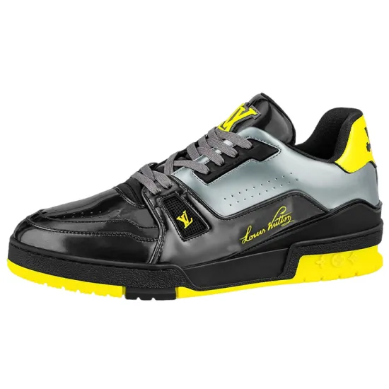 LOUIS VUITTON Trainers 'Black Yellow Silver'