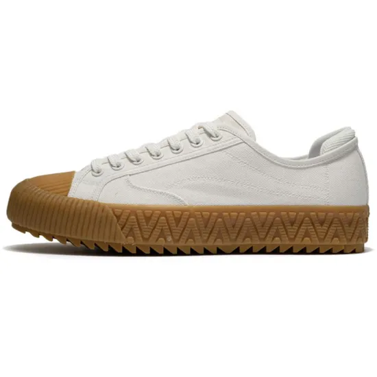 LiNing CF Treading Waves Low Top Skateboard Shoes Men's Ecru